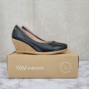 Black Wedge Espadrilles